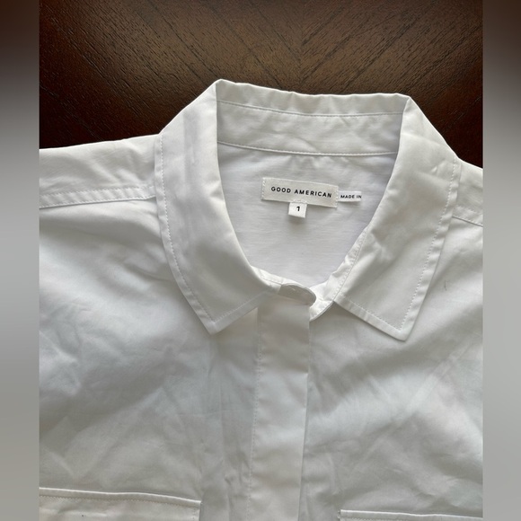 NEW GOOD AMERICAN White women  Shirt size 1 - Picture 3 of 8
